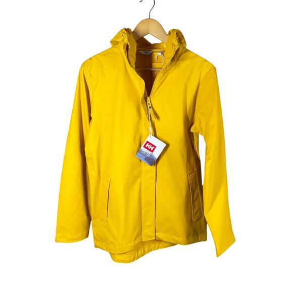 Helly Hansen Women’s Moss Rain Jacket Size Small Yellow - Picture 1 of 12